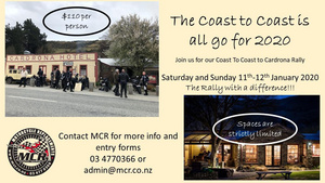 MCR Coast to Coast 11 January 2020 - Pre-entry only Limited Numbers