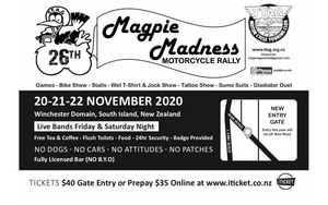 Magpie Madness Motorcycle Rally - 20-22 Nov