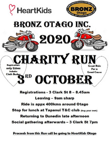 Bronz Otago - Heart Kids Charity Run