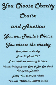 Charity Cruise and Auction - 25 April