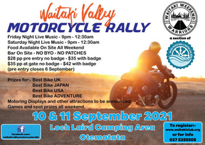 CANCELLED - Waitaki Valley Rally 