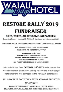 Waiau Restore Rally